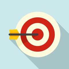 Sms marketing target icon. Flat illustration of sms marketing target vector icon for web design