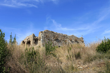 Fototapeta premium Side is an ancient resort port city in the south of the Mediterranean coast of Turkey.