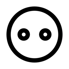 flickr icon vector outline