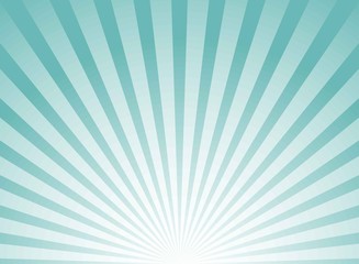 Sunlight wide horizontal background. Blue color burst background with yellow highlight.