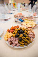 different food on the table