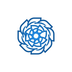 Naklejka premium leaf vintage logo template