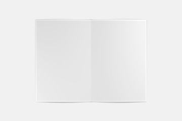 Mock up of a Brochure on a white background - 3d rendering