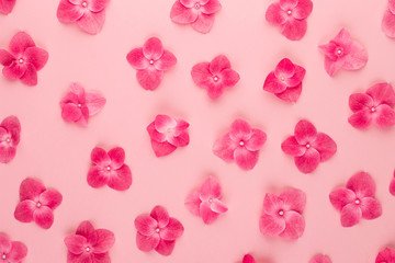 Springtime floral greeting card template.