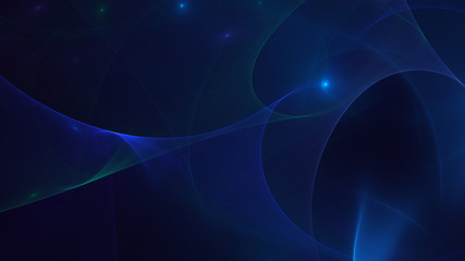 3D rendering multicolored abstract fractal on black background