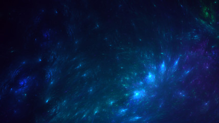 Obraz premium 3D rendering multicolored abstract fractal on black background