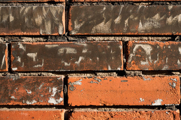 Brick wall texture. Background image of masonry