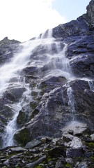 waterfall in mountains