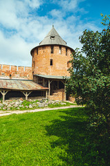 Kremlin in Veliky Novgorod in the summer