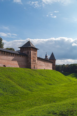 Kremlin in Veliky Novgorod in the summer