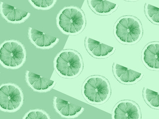 Neo-mint background. Colour of the year 2020.