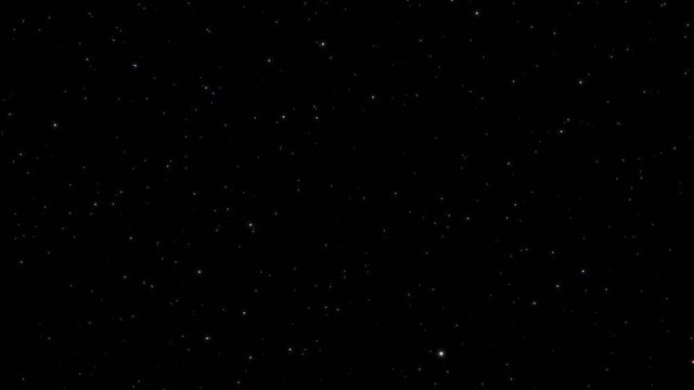 loop: flight through stars during space travel, 4k