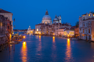 Fototapeta na wymiar View from Ponte dell'Accademia in Venice