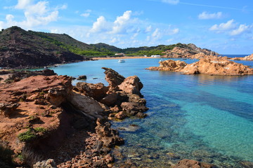 Plage Pregonda Minorque Bal&eacute;ares Espagne