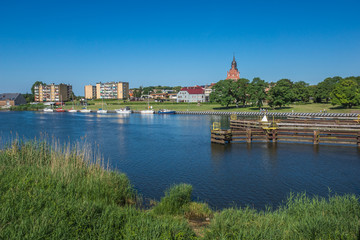 Obraz premium Dziwna rivwe in Wolin, Zachodniopomorskie, Poland