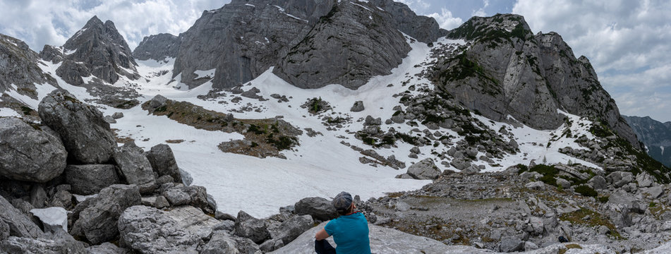 Klettern in den Alpen Blaueis Nationalpark Berchtesgarden