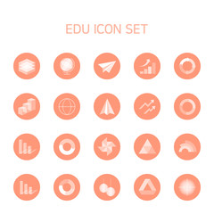 Infographic and graph icons used in various reports and presentations. Icon reminiscent of a paper airplane, a mood light, a windbreaker, etc.