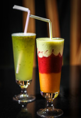 glass of mix juice