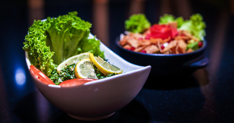 fresh salad in a bowl