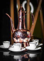 teapot and cup of tea