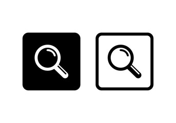 search magnifying glass icon vector