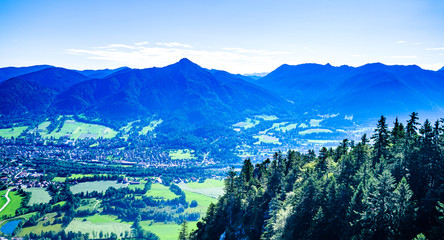 view at the brauneck mountain