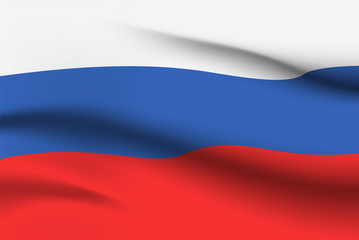 World flags. Russia. Country national flag background. Russian Federation. Vector illustration.