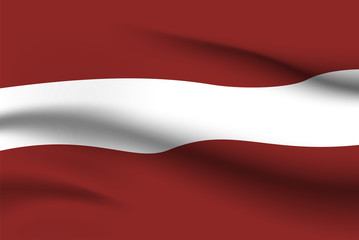 Obraz premium World flags. Country national flag background. Latvia. Vector illustration.