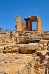 The famous ruins of Knossos in Crete