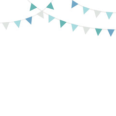 Obraz premium Bbay boy celebration party flags decoration vector illustration.