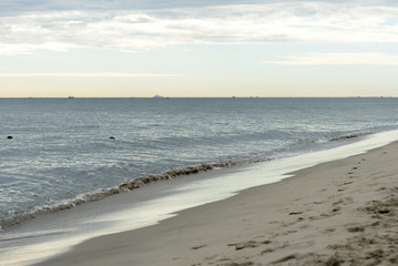 Evening seascape overlooking the Cham Islands. Hoi An, Vietnam