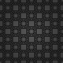 Seamless background for your designs. Modern vector ornament. Geometric abstract dark pattern