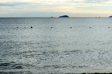 Evening seascape overlooking the Cham Islands. Hoi An, Vietnam