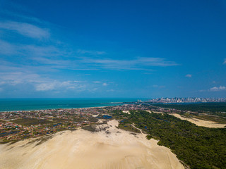 view of the beach and sea