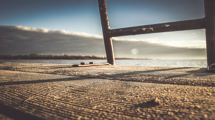 Sunset at a pier collection 46