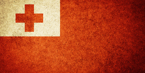 Grunge Flag of Tonga