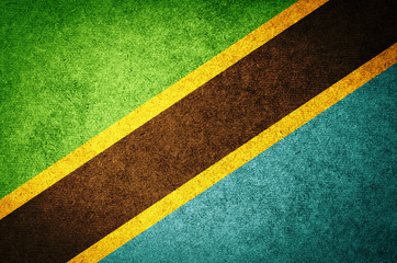 Grunge Flag of Tanzania
