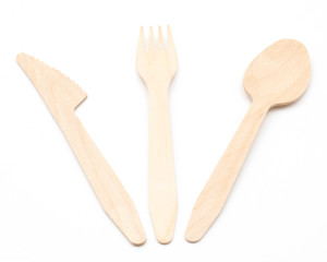 Besteck aus Holz biologisch abbaubar