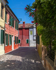 The Island of Burano in Italy