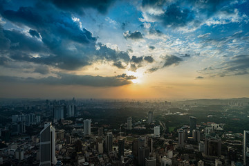 The panorama of Kuala Lumpur
