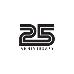 Years celebrating anniversary emblem logo design template