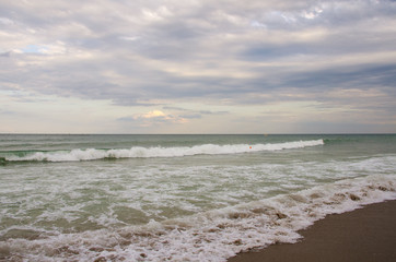 Sea waves at the Black Sea