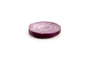 Red onion photo isolated on white background