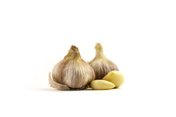 Garlic isolated on white background