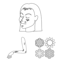 Vector design of disease and healthcare icon. Collection of disease and pain stock vector illustration.