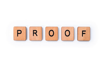 The word PROOF