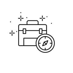 Compass, bag icon. Element of gap icon