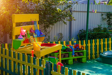 A cozy place in the yard for children's games