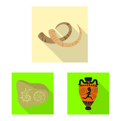Vector illustration of story and items sign. Collection of story and attributes vector icon for stock.