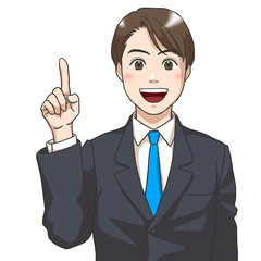 A male instructor in a suit